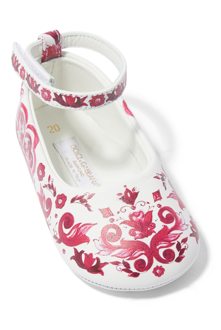 حذاء بالرينا للأطفال الرضع جلد نابا بطبعة ماجوليكا&nbsp;
